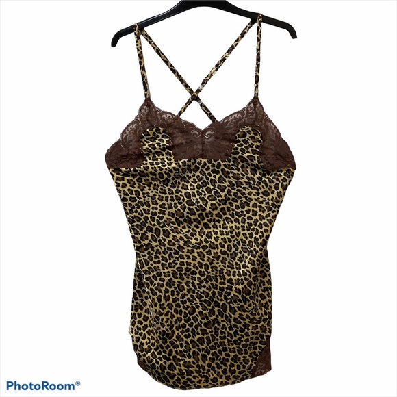 Lingerie Cacique Leopard Print Nightgown - Picture 1 of 4